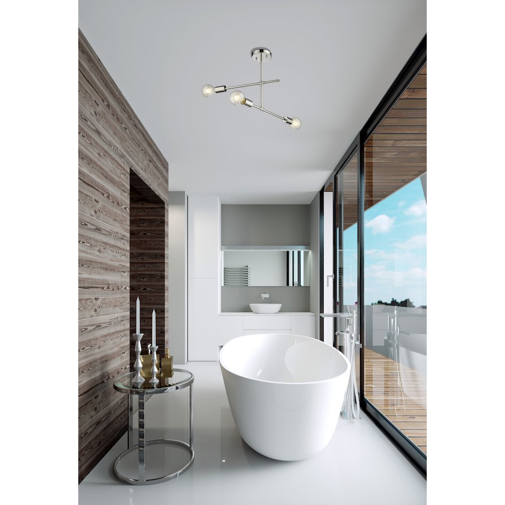 Z-Lite 3 Light Semi Flush Mount