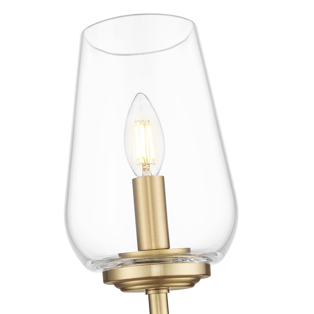 Z-Lite 1 Light Wall Sconce, Modern Gold