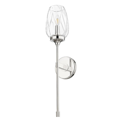 Z-Lite 1 Light Wall Sconce, Polished Nickel