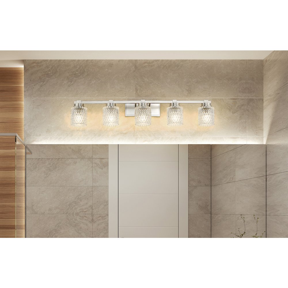 Z-Lite 5 Light Vanity, Brushed Nickel