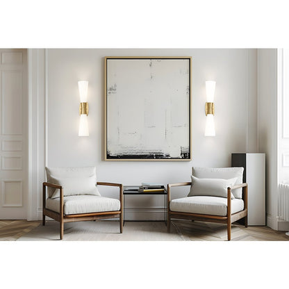 Z-Lite 2 Light Wall Sconce, Modern Gold