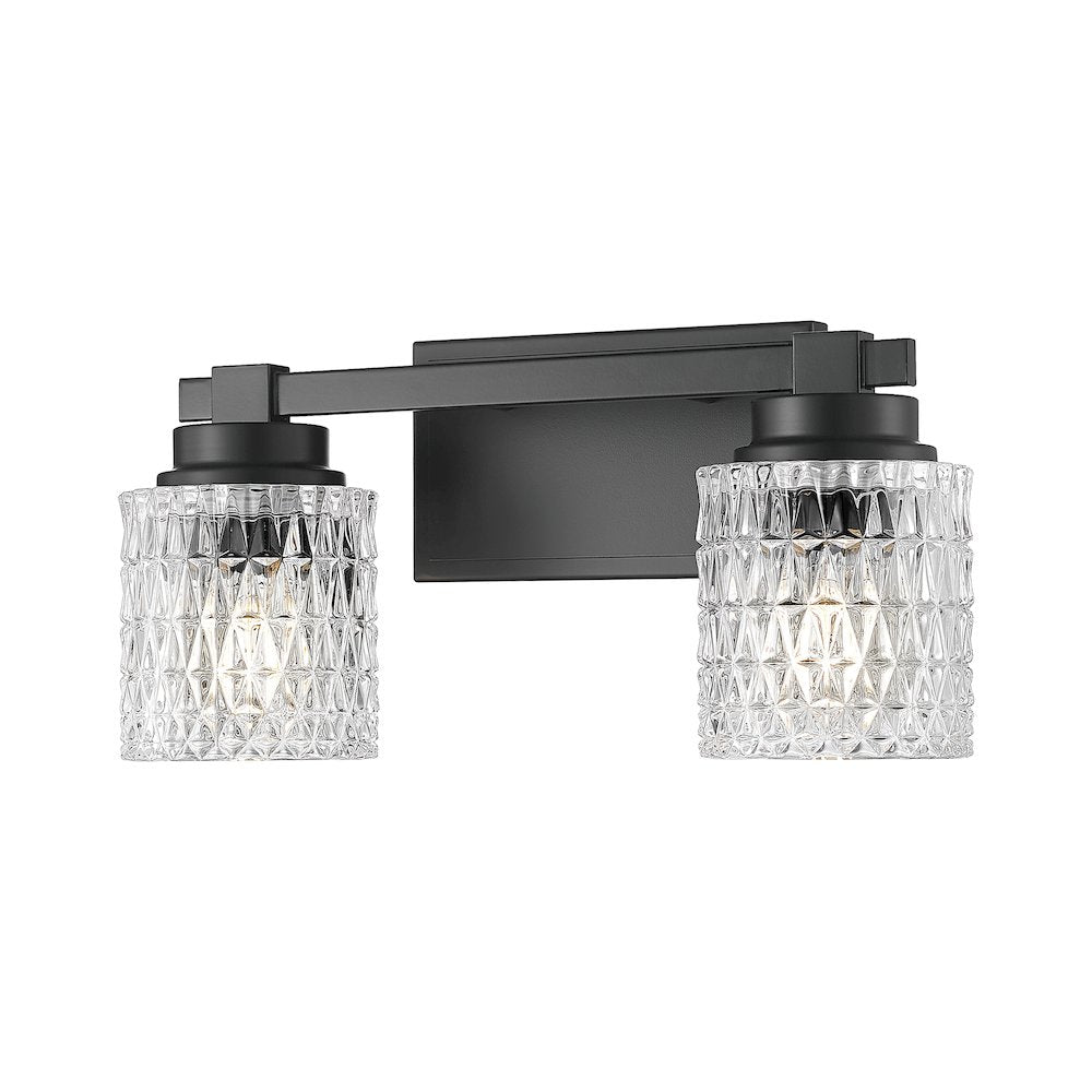 Z-Lite 2 Light Vanity, Matte Black