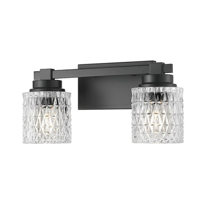 Z-Lite 2 Light Vanity, Matte Black