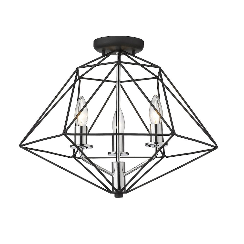 Z-Lite 3 Light Semi Flush Mount