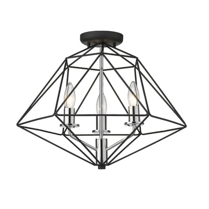Z-Lite 3 Light Semi Flush Mount