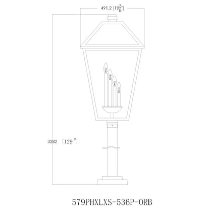 Z-Lite 4 Light Outdoor Post Mounted Fixture
