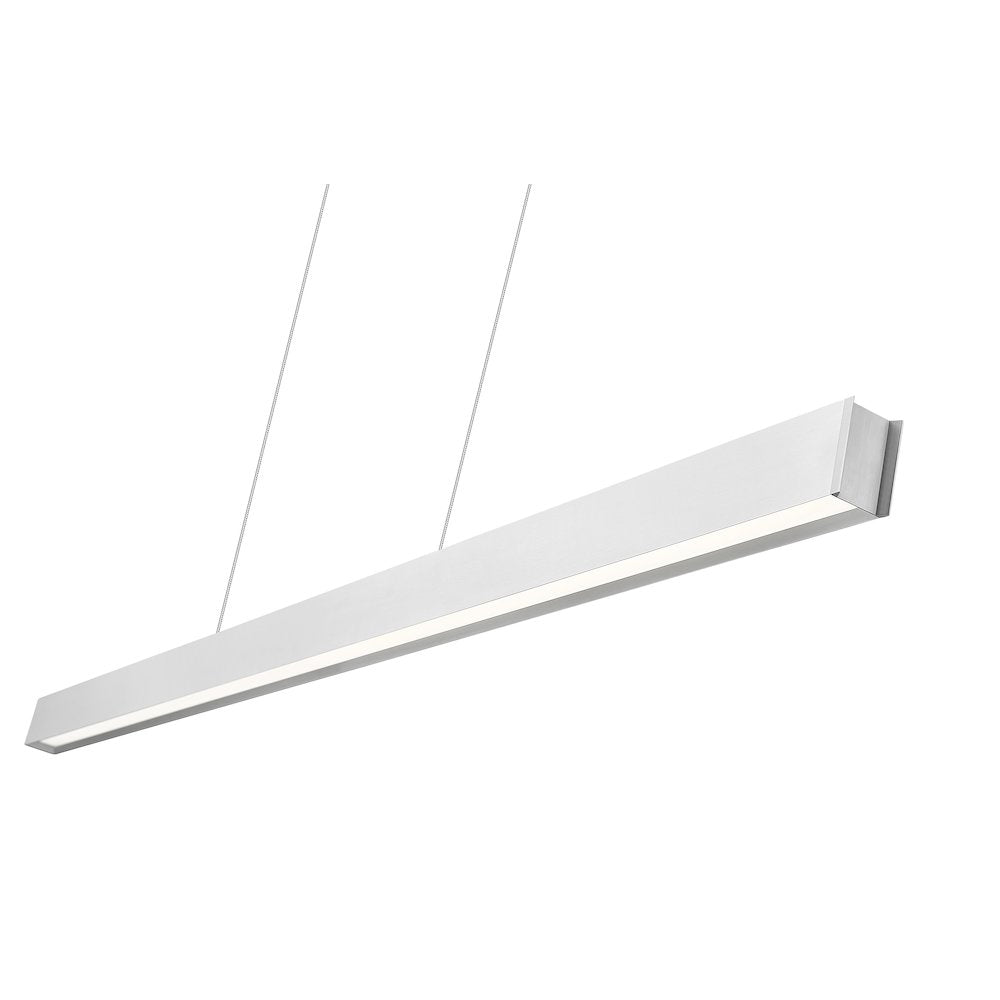 Z-Lite 1 Light Linear Chandelier, Brushed Nickel