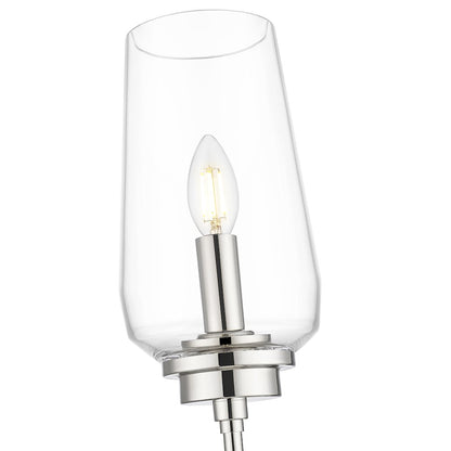 Z-Lite 1 Light Wall Sconce, Polished Nickel