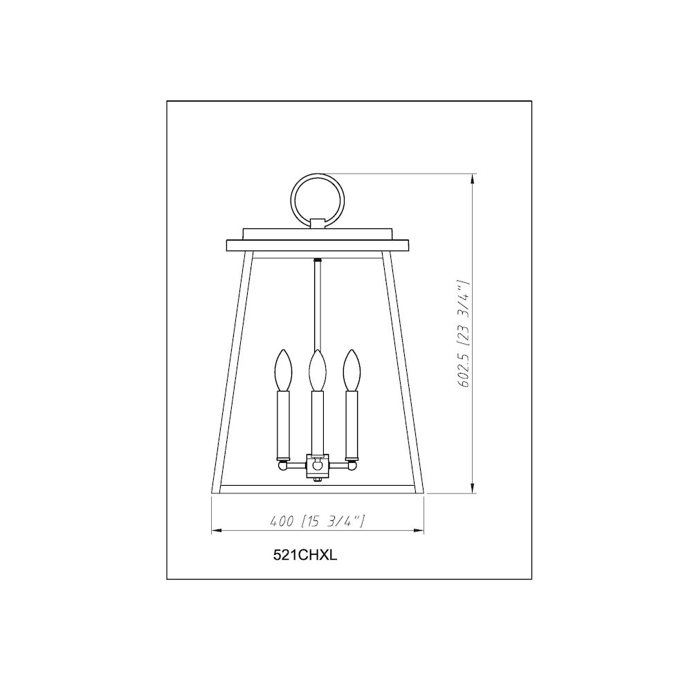 Z-Lite 4 Light Outdoor Chain Mount Ceiling Fixture