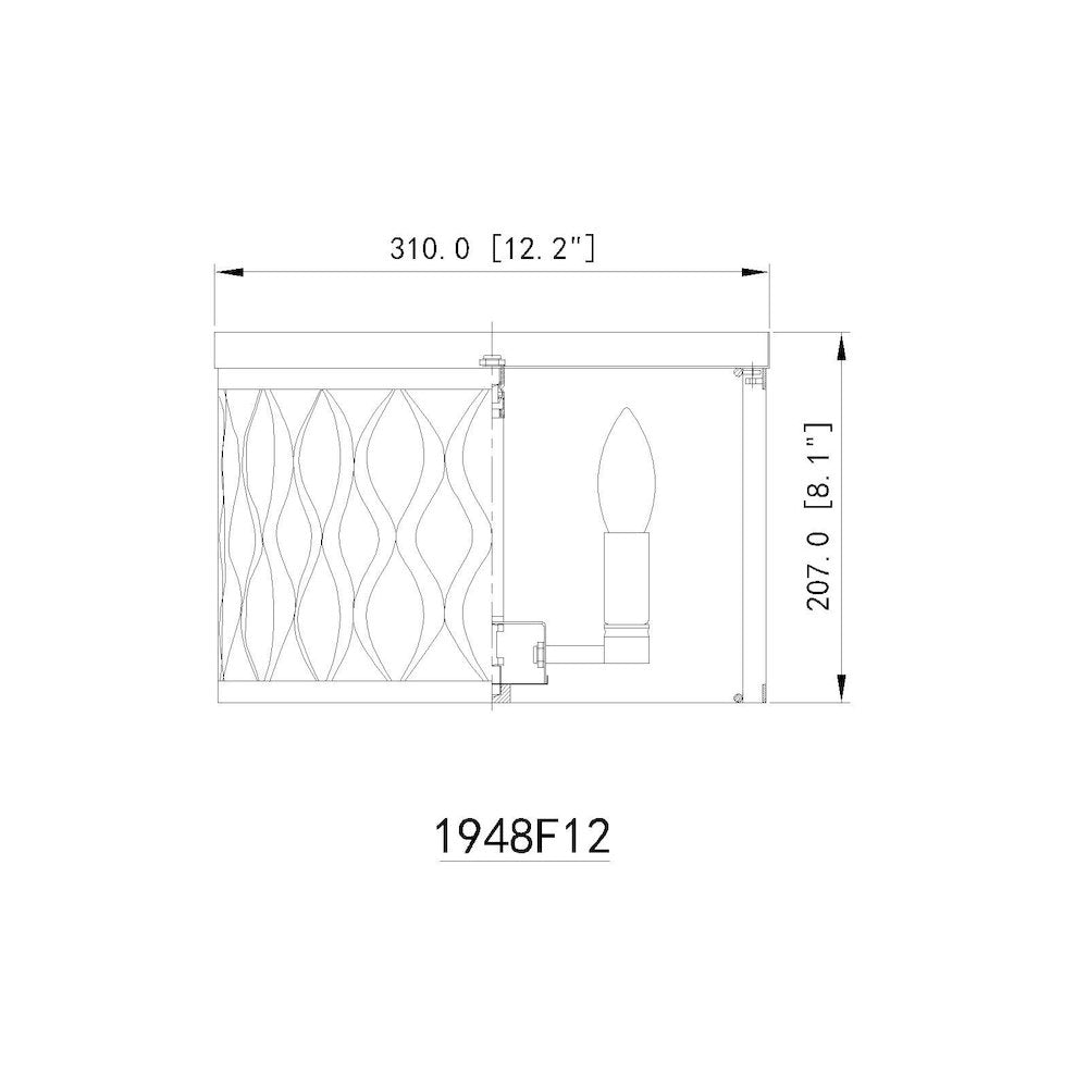 Z-Lite 3 Light Flush mount