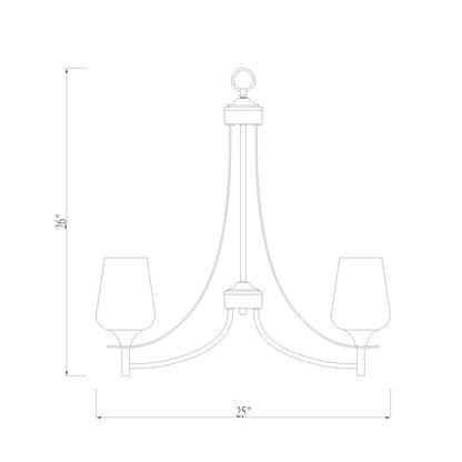 Z-Lite 5 Light Chandelier