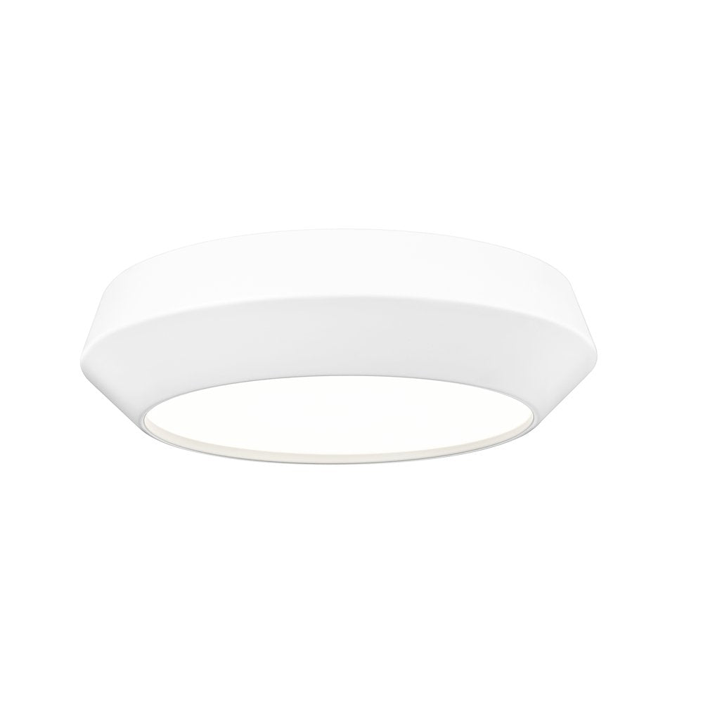 Z-Lite 1 Light Flush Mount, Matte White