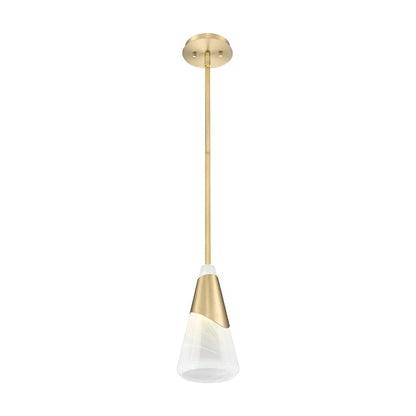 Z-Lite Aimie 1 Light Pendant, Modern Gold