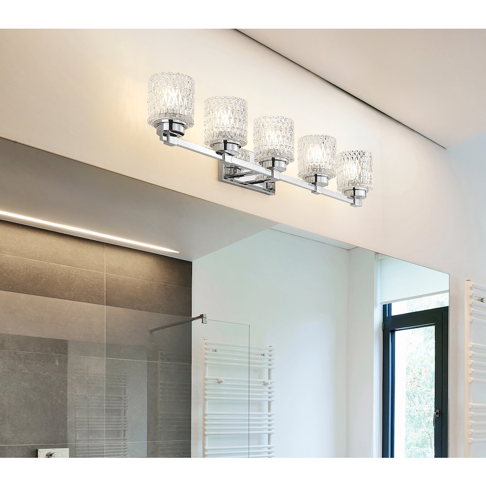 Z-Lite 5 Light Vanity, Chrome