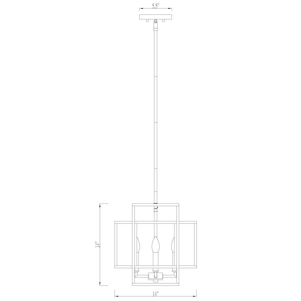 Z-Lite 4 Light Pendant