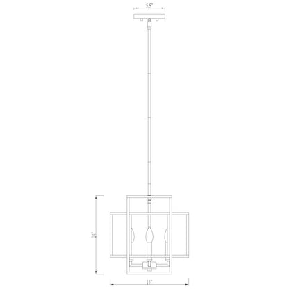 Z-Lite 4 Light Pendant