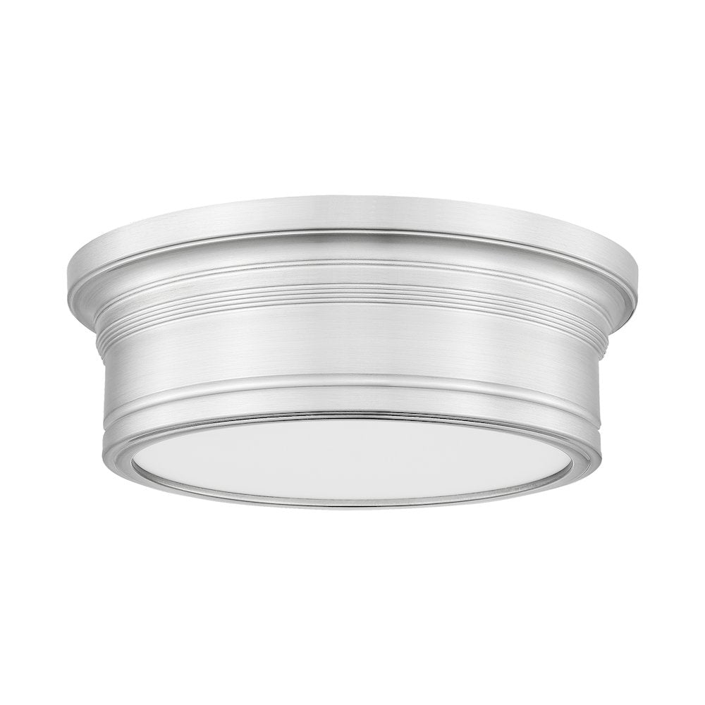 Z-Lite 1 Light Flush Mount, Brushed Nickel