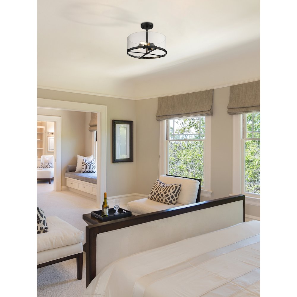 Z-Lite 3 Light Semi Flush Mount