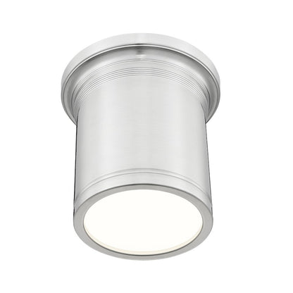 Z-Lite 1 Light Flush Mount, Brushed Nickel