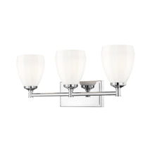 Z-Lite Oren 3 Light Vanity in Chrome  color, Steel frame
