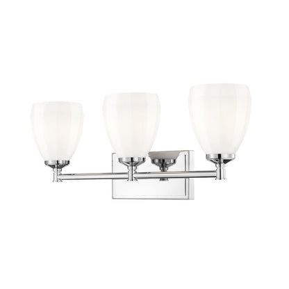 Z-Lite Oren 3 Light Vanity in Chrome  color, Steel frame