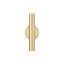 Z-Lite Stari 2 Light Wall Sconce in Modern Gold color, Steel frame