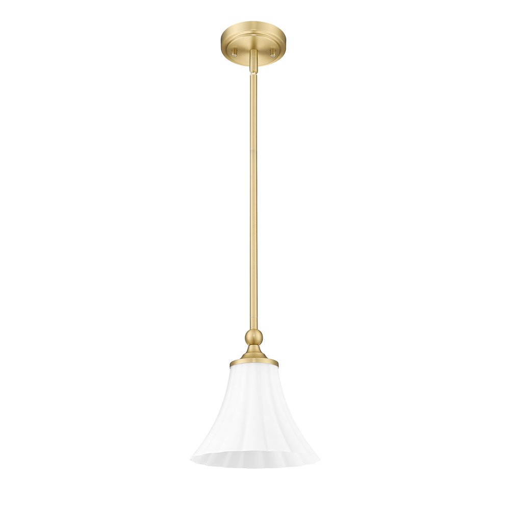 Z-Lite 1 Light Pendant, Modern Gold