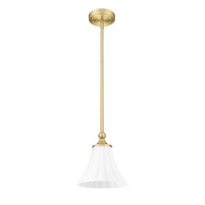 Z-Lite 1 Light Pendant, Modern Gold