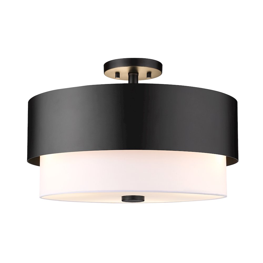 Z-Lite 3 Light Semi Flush Mount