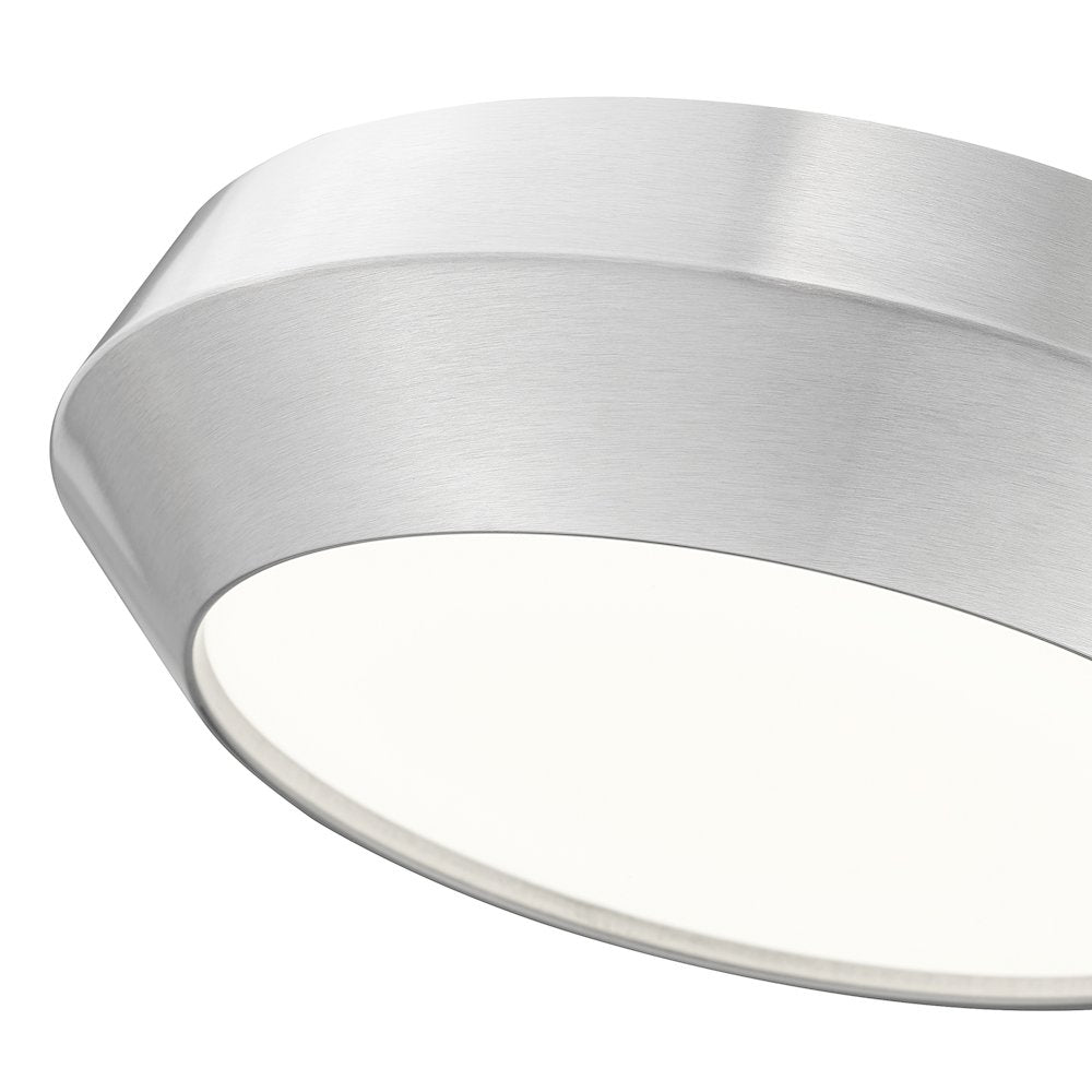 Z-Lite 1 Light Flush Mount, Brushed Nickel