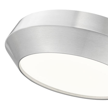 Z-Lite 1 Light Flush Mount, Brushed Nickel