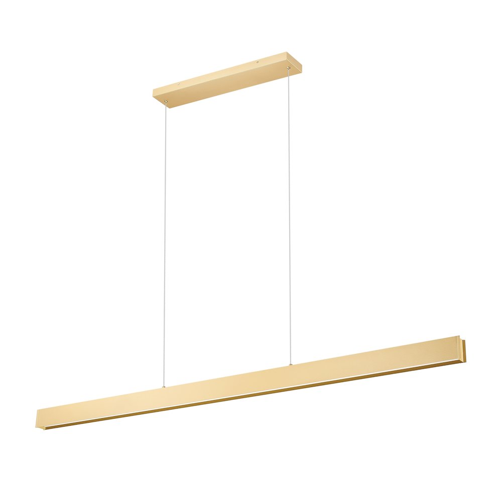 Z-Lite 1 Light Linear Chandelier, Gold