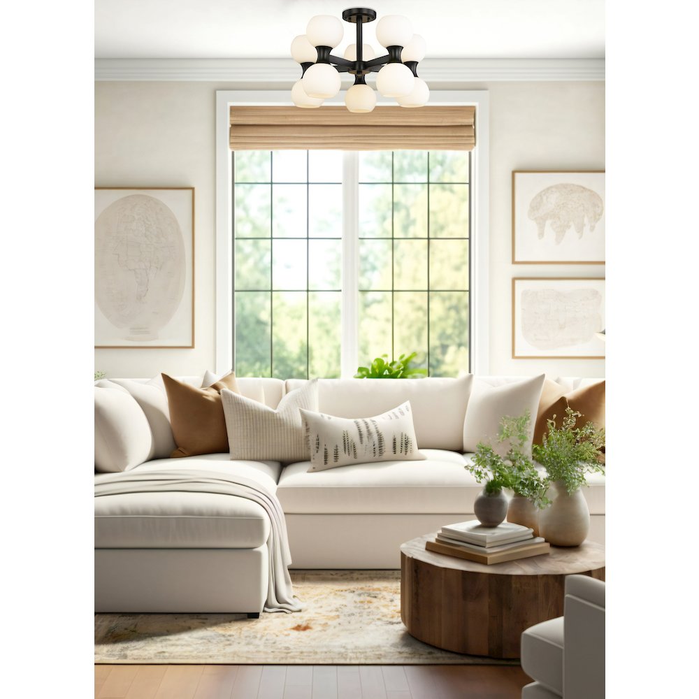 Z-Lite 10 Light Semi Flush Mount