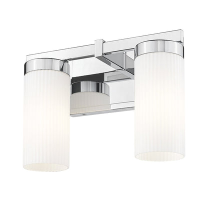 Z-Lite Danica 2 Light Vanity in Chrome color, Steel frame
