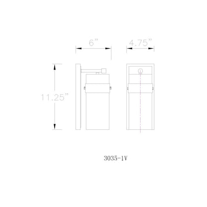 Z-Lite 1 Light Wall Sconce
