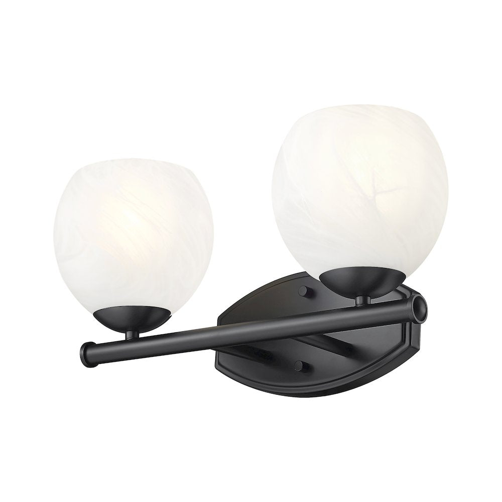 Z-Lite 2 Light Vanity, Matte Black