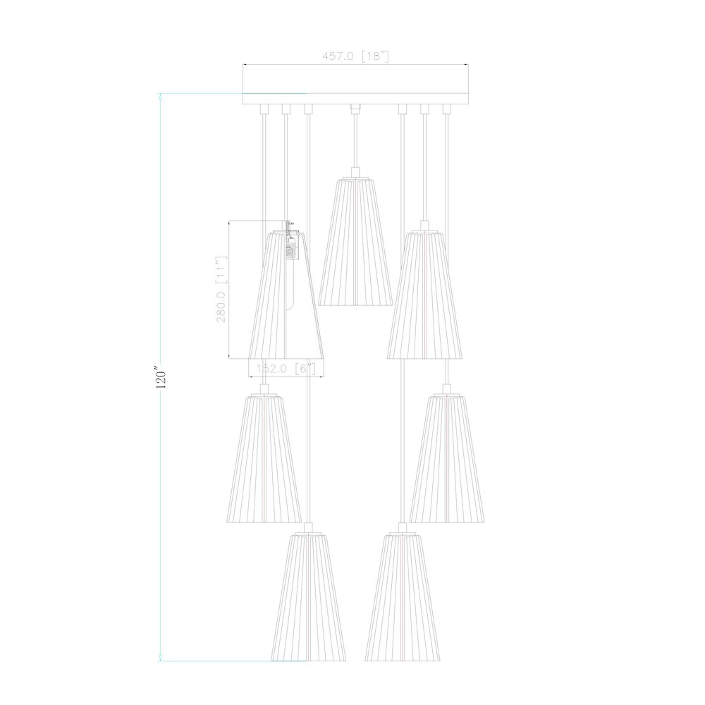 Z-Lite 7 Light Chandelier