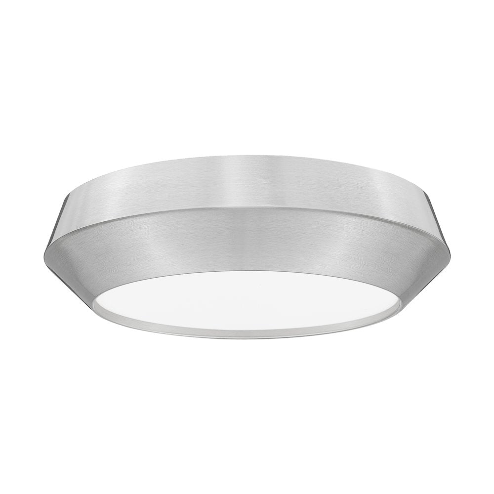 Z-Lite 1 Light Flush Mount, Brushed Nickel