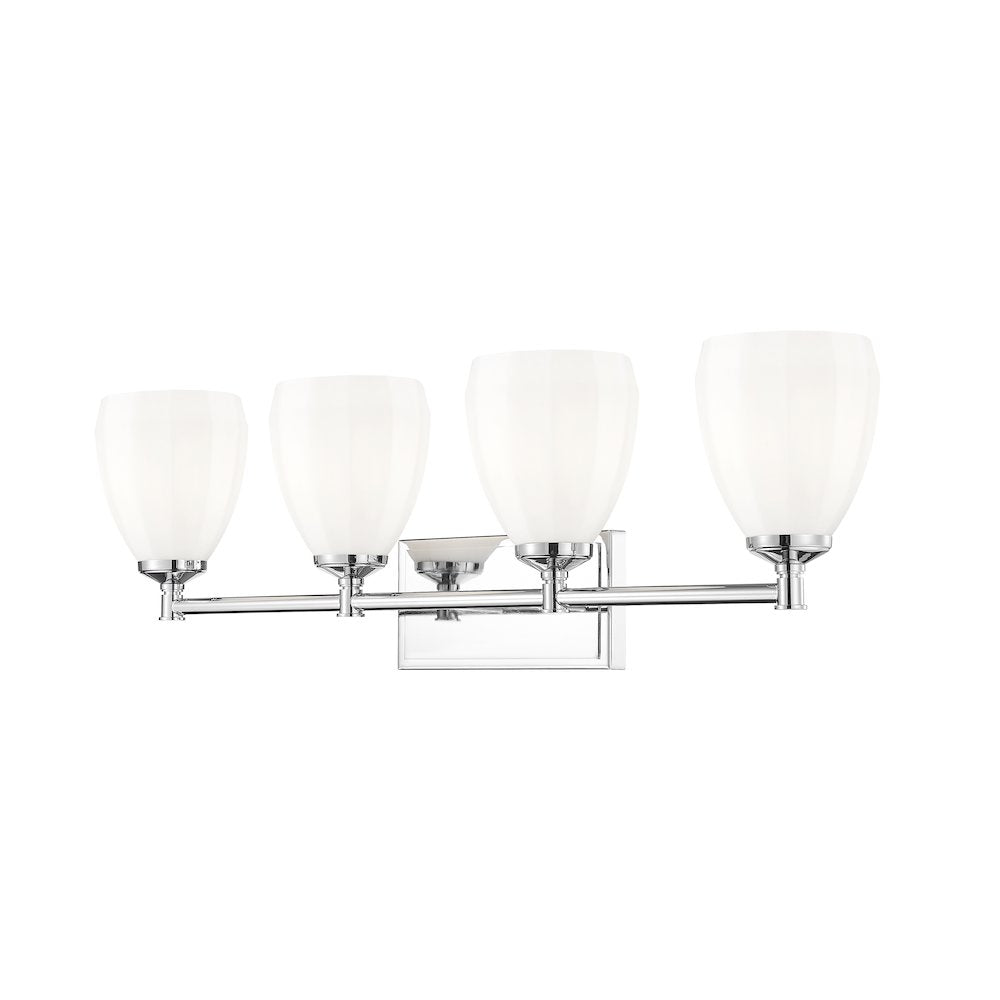Z-Lite Oren 4 Light Vanity in Chrome  color, Steel frame