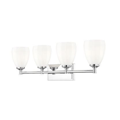 Z-Lite Oren 4 Light Vanity in Chrome  color, Steel frame