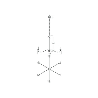 Z-Lite 6 Light Chandelier