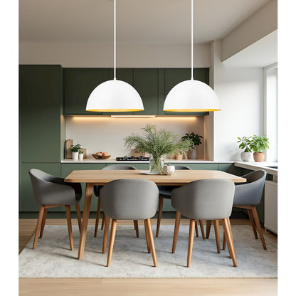 Z-Lite 3 Light Pendant, Matte White