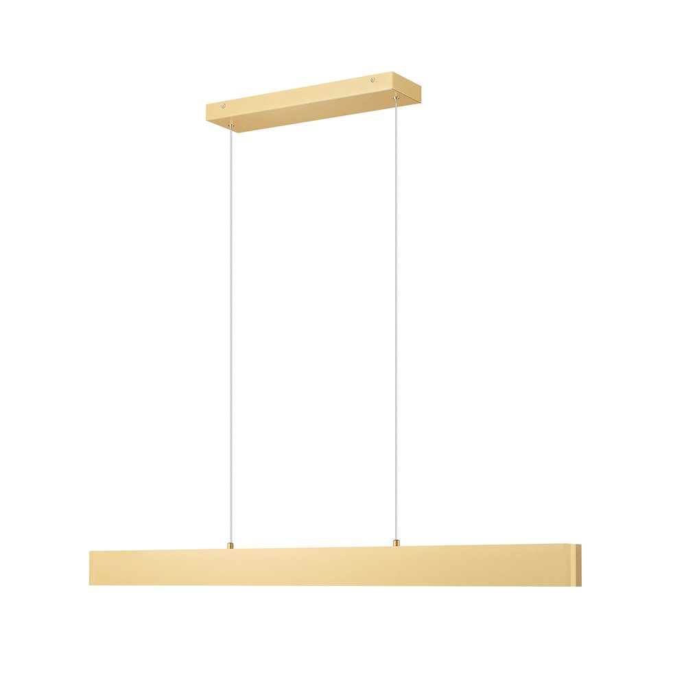 Z-Lite 1 Light Linear Chandelier, Gold