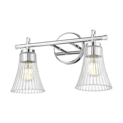 Z-Lite Belle 2 Light Vanity in Chrome color, Steel frame