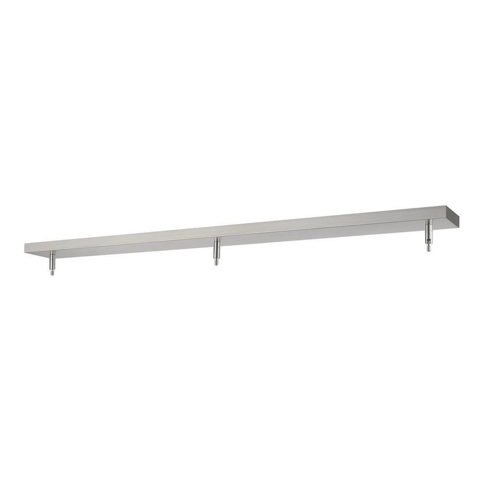 Z-Lite Multi Point Canopy 3 Light Ceiling Plate, Brushed Nickel