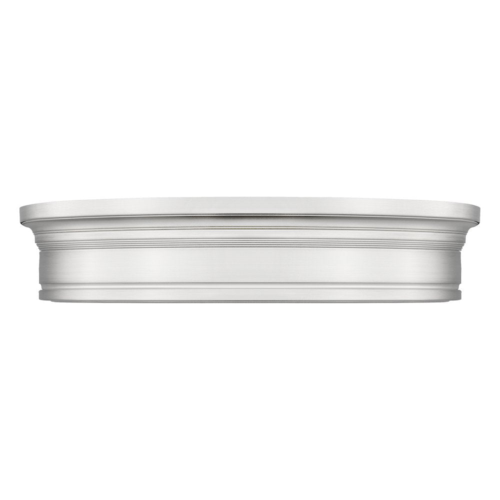 Z-Lite 1 Light Flush Mount, Brushed Nickel