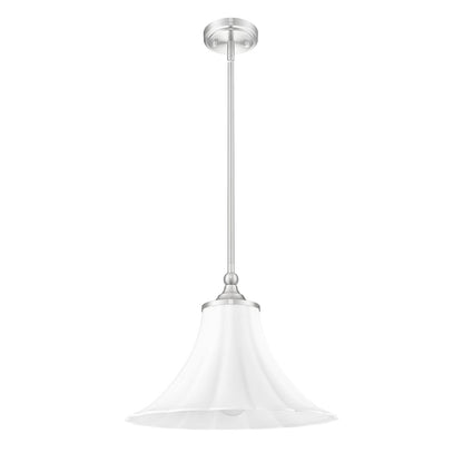 Z-Lite 1 Light Pendant, Brushed Nickel