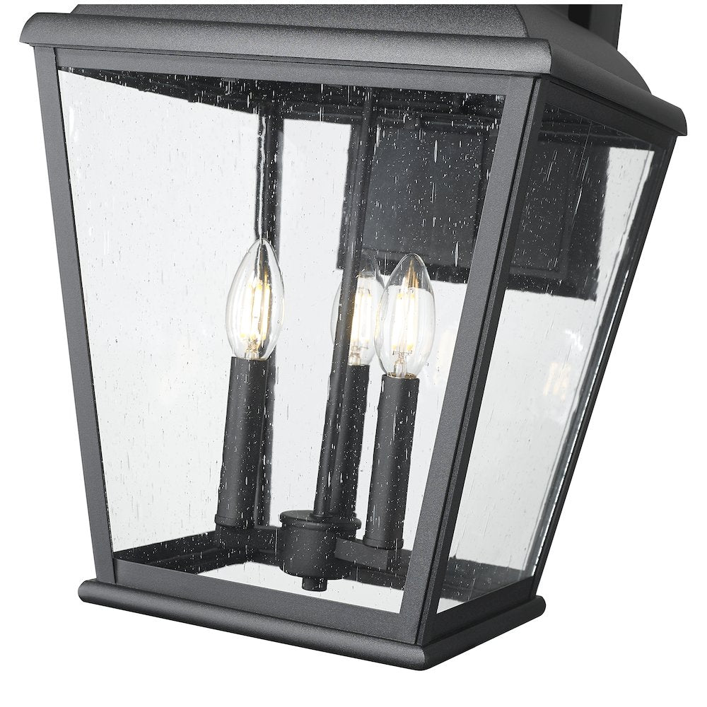 Z-Lite 3 Light Outdoor Wall Light, Sand Black