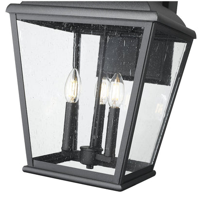 Z-Lite 3 Light Outdoor Wall Light, Sand Black