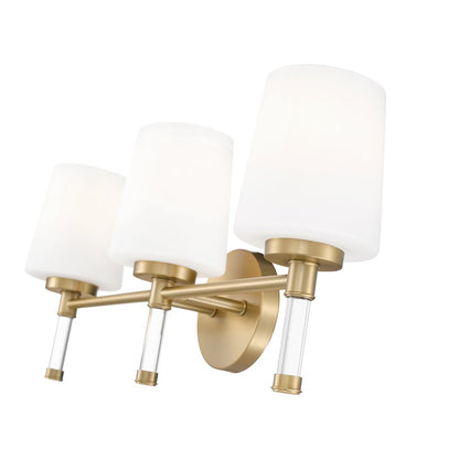 Z-Lite 3 Light Vanity, Modern Gold